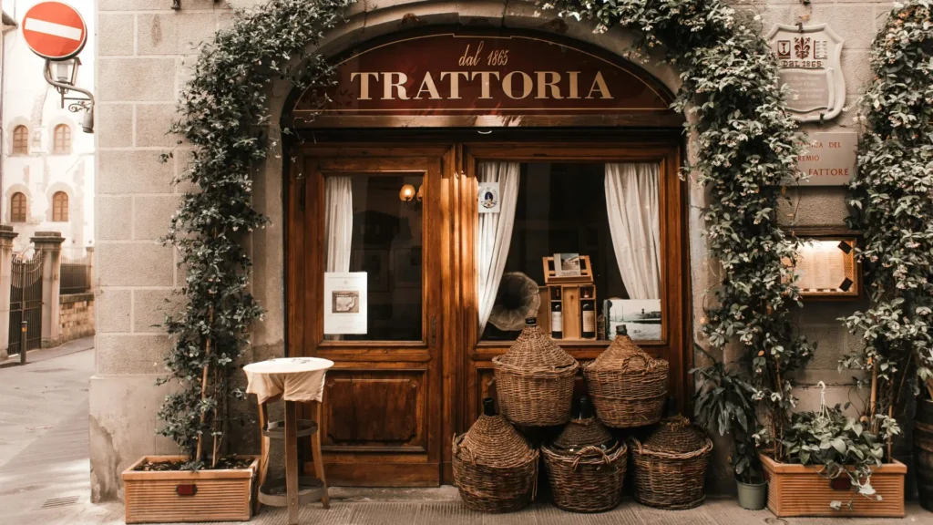 Local trattoria in Italy with reserved seating for stress-free food travel planning